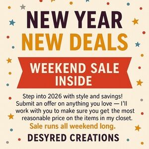 New Year Weekend Sale Poster